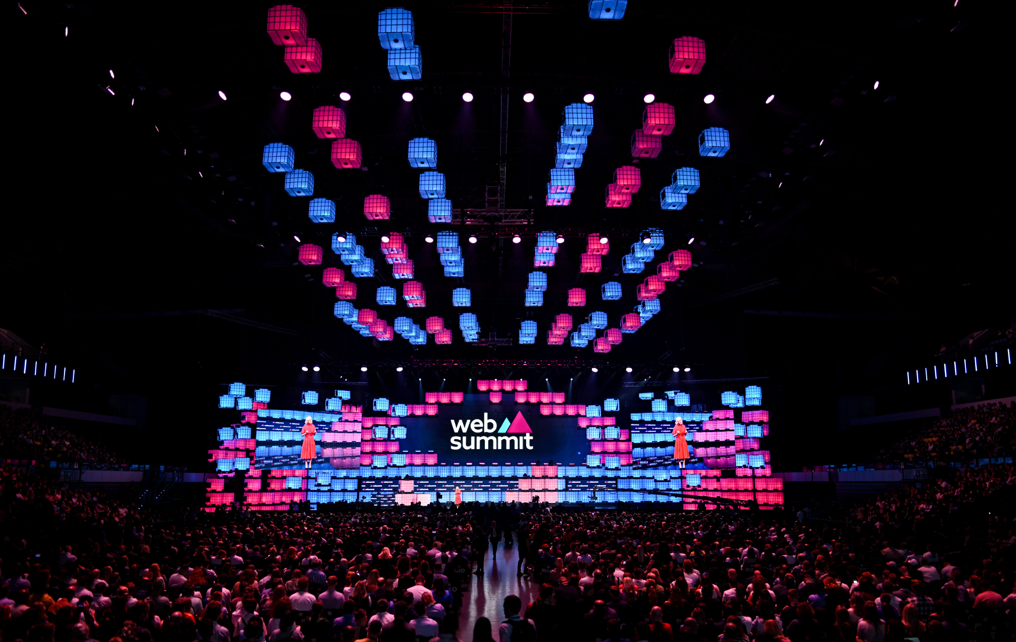 Web Summit Centre Stage with thousands of attendees